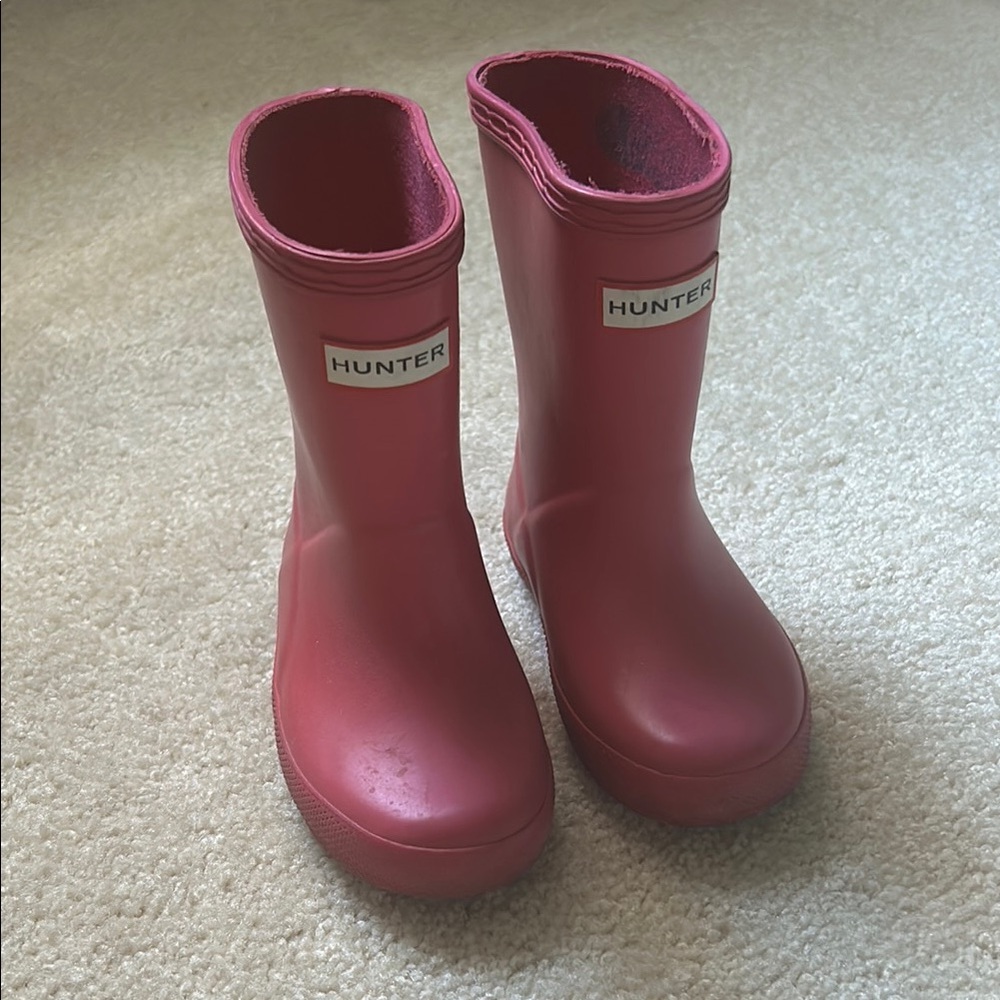 Hunter Fuchsia Waterproof Boots